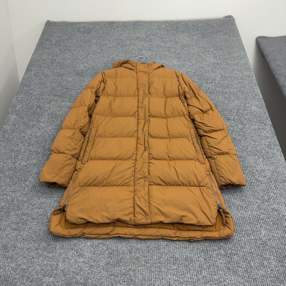 REI Coop Puffer Parka Womens M Brown Nylon Down Hooded Quilted Gorpcore Winter